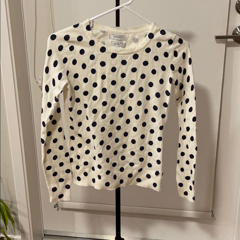 Van Heusen Polka Dot Sweater Top